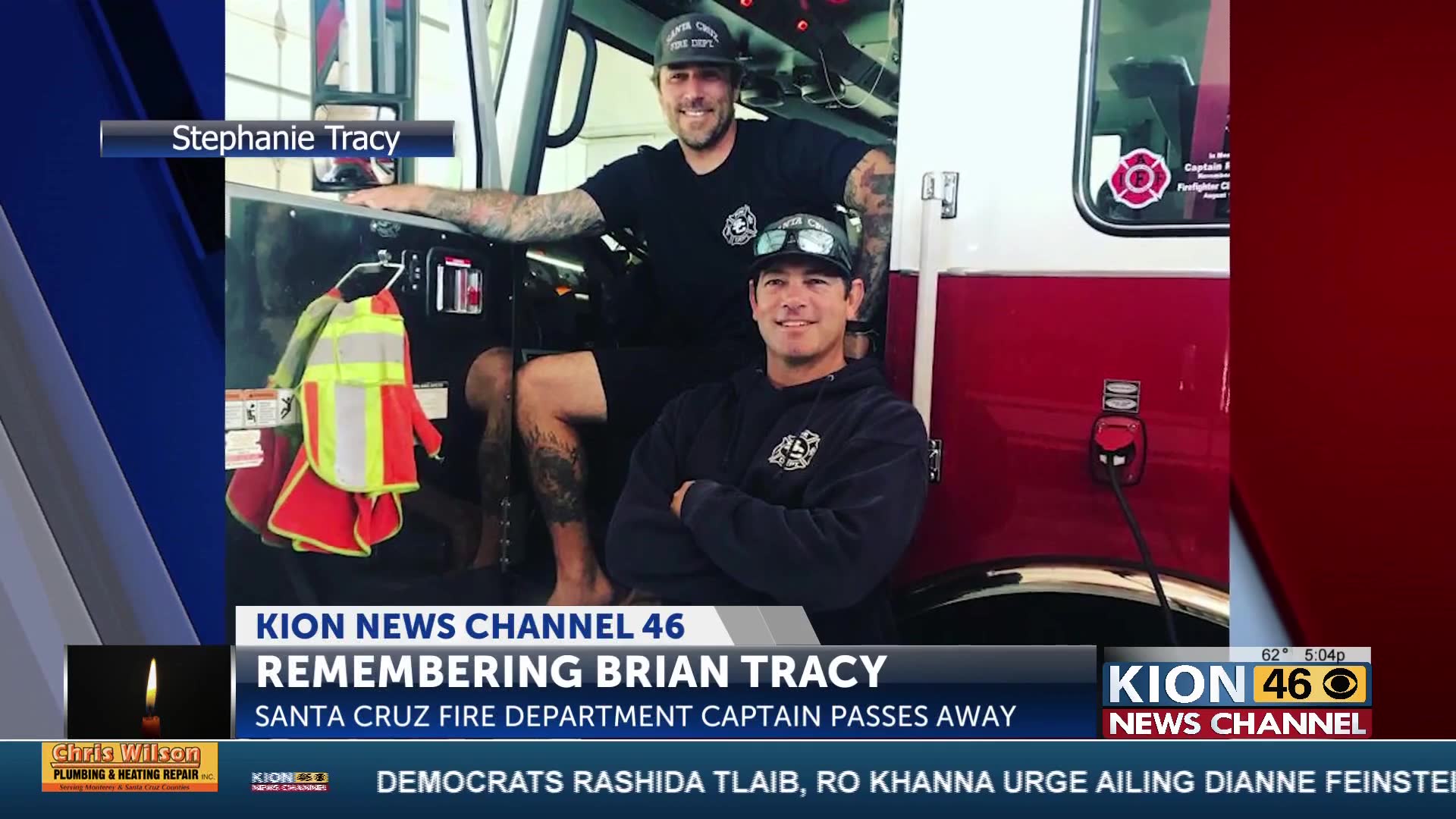 Santa Cruz Fire honors Captain Brian Tracy with Line of Duty Death