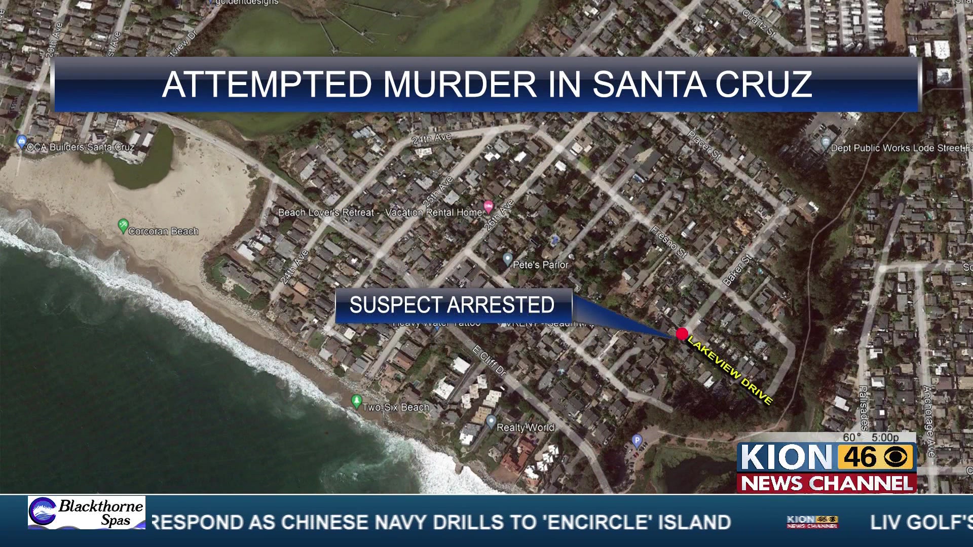 Man faces attempted murder charge following burglary in Santa Cruz