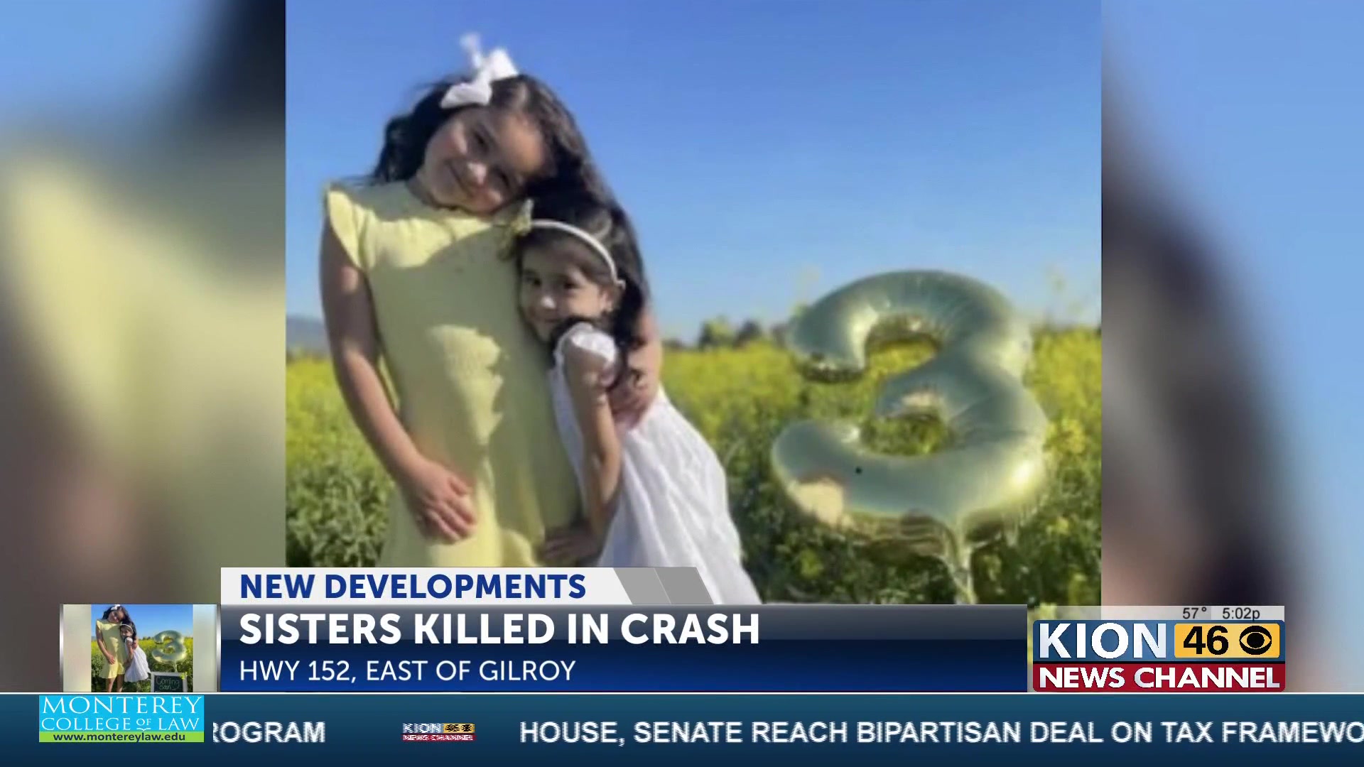 Morgan Hill sisters who died in Highway 152 crash have been